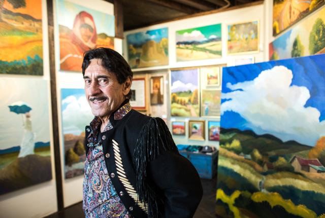Taos Original, Equal parts showman and artist, Ed  Sandoval conjures a timeless New Mexico, New Mexico Magazine