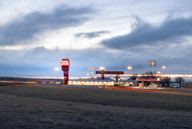 Between Santa Rosa and Albuquerque, Clines Corners stands like a beacon on the prairie.
