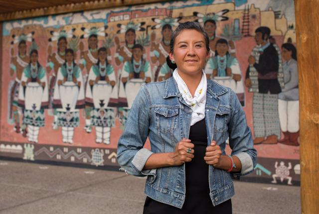 Stephanie Oyenque of Albuquerque's Indian Pueblo Cultural Center