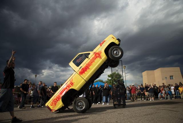 Hoppers can reach heights of 8 feet.