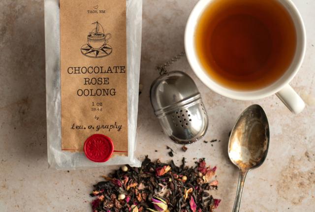 Tea. o. graphy's Chocolate Rose Oolong tea.