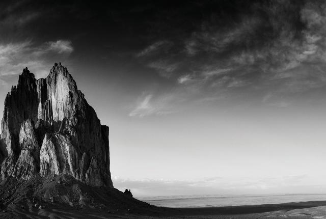 Shiprock is the remains of an extinct volcano.