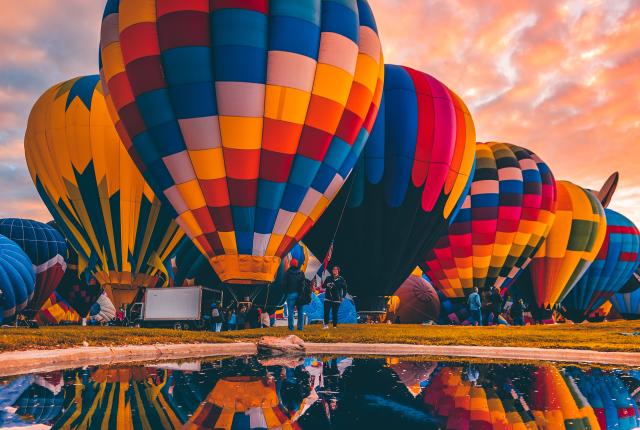 Balloons at Sunrise, 21st Annual New Mexico Magazine Photo Contest Honorable Mention in the Experiences Category