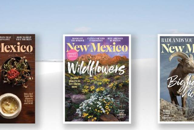 Three covers of New Mexico Magazine, March 2020, April 2020 and May 2020