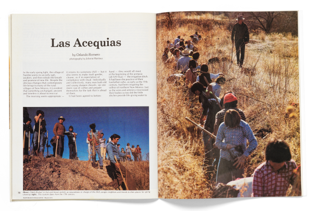 Las Acequias by Orlando Romero was originally published in the March 1979 edition of New Mexico Magazine.