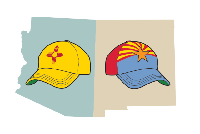 Jan/Feb 2025 Missing: NM cap over the state of Arizona and AZ cap over the state of New Mexico.
