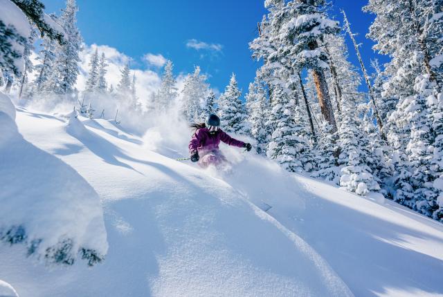 Tackle the powder at Angel Fire Resort.
