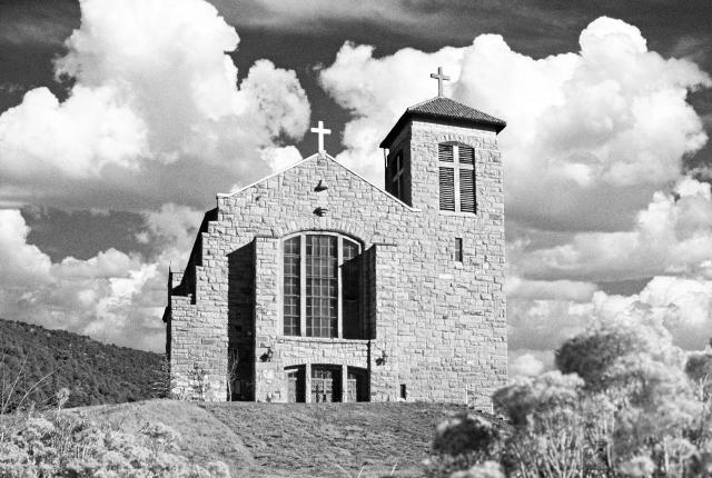 Work on St. Joseph Apache Mission began in 1920 and wasn’t completed until after World War II.