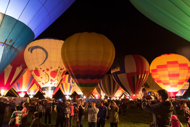 Warm your heart at a Balloon Fiesta glow event.