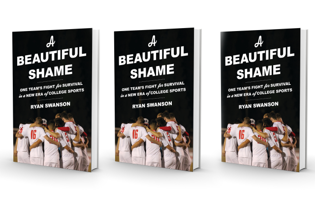Three copies of the book "A Beautiful Shame" by Ryan Swanson.