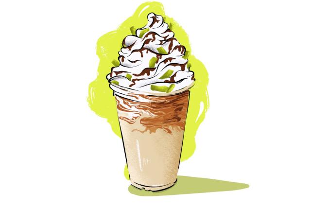 Green chile milkshake illustration by Chloe Zola.