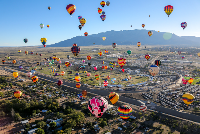 The sweeping views from a hot-air balloon are hard to beat.
