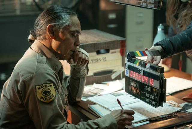 Camel Rock Studios’s eight active sets include the Navajo Tribal Police Department interior for Dark Winds.