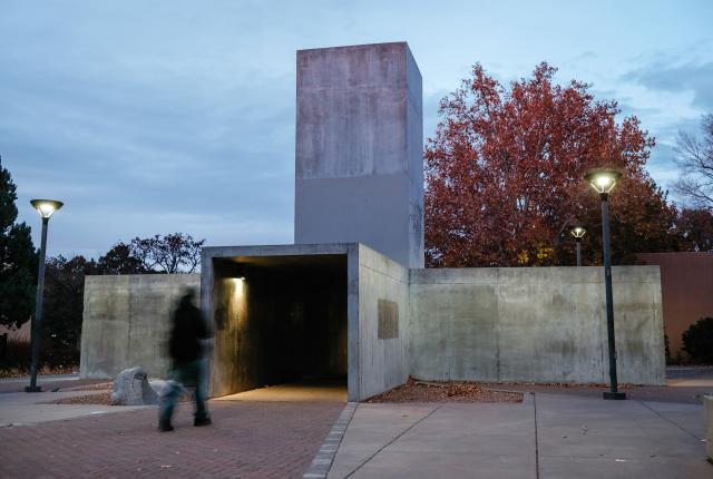 Galisteo’s Bruce Nauman created the Center of the Universe conceptual art installation.