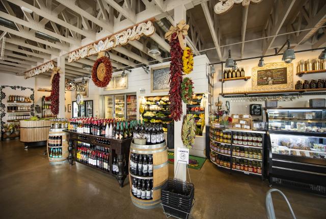 With its well-stocked shelves, FARMesilla serves as a grocery, deli, and gift shop.