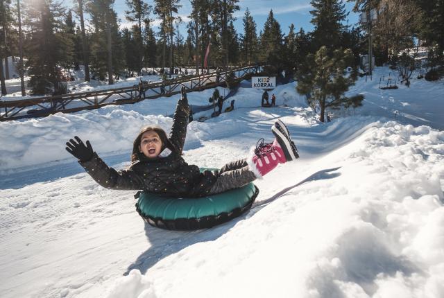 Separate areas at Ruidoso’s Winter Park cater to different ages and heights for safe tubing.