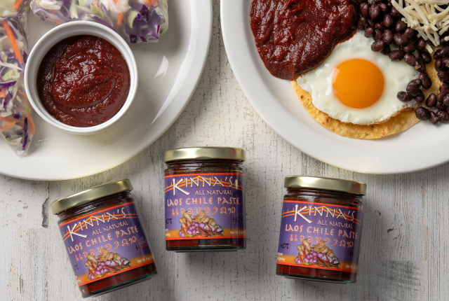 Inspired by Kinna’s Laotian chile paste, Manuel created his own version with local New Mexico flavors, and they turned it into a successful business in 2003.
