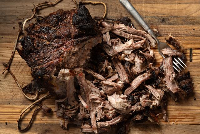 Mad Jack's tender pulled pork.
