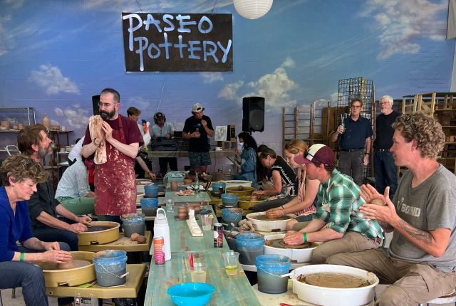 Pottery class at Paseo Pottery in Santa Fe