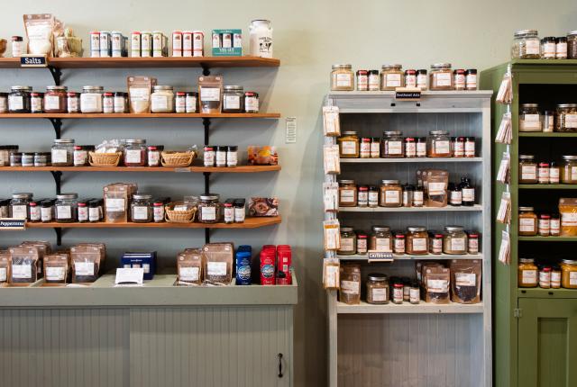 The Savory Spice Shop in Santa Fe offers an aromatic journey around the world with over 400 unique spices, seasonings, and herbs.
