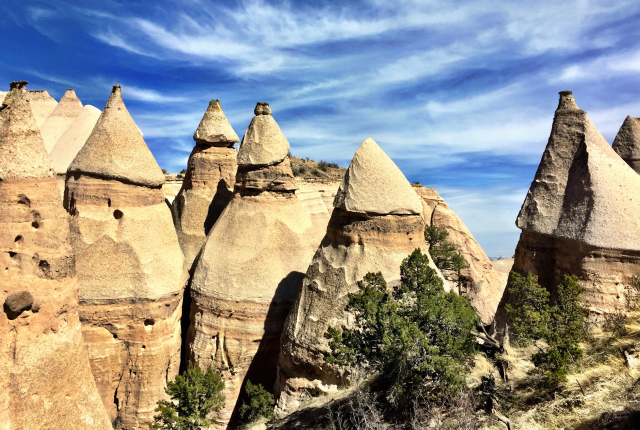 Kasha-Katuwe Tent Rocks National Monument hoodoos.
