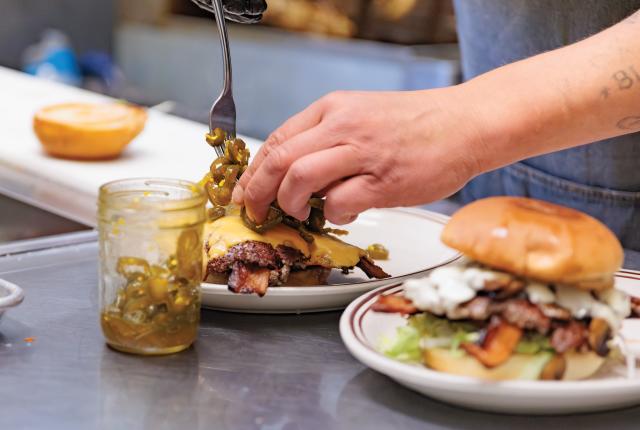 the Cowboy Candy Burger
