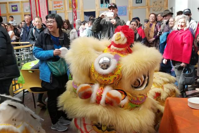 The Quang Minh lion dance team is a highlight of Lunar New Year festivities.
