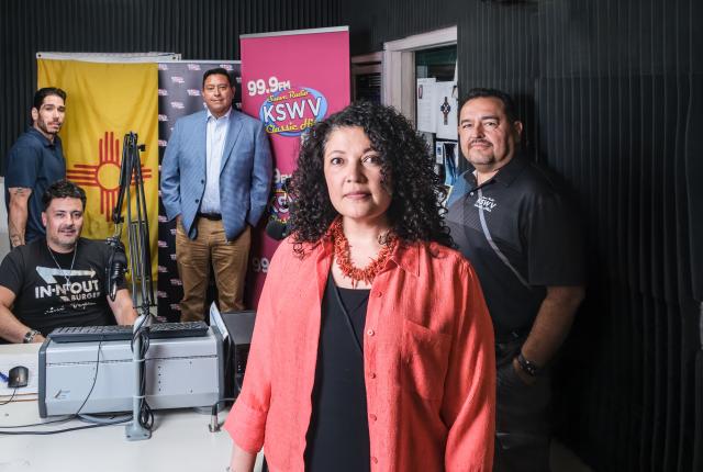From left: Anthony Gonzales, Amado Abeyta, Estevan Gonzales, Adi Gonzales, and George Anaya Jr.