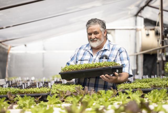 Kevin Beckstead operates KC Gardens, in Fruitland, with his wife, Cindy.