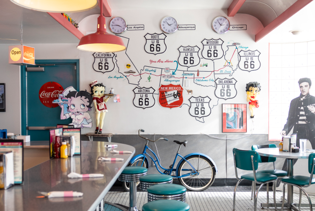 Route 66 Diner, in Albuquerque.