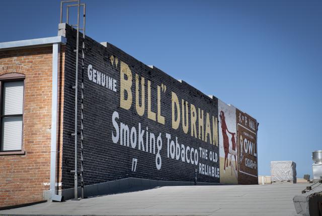 Historic murals at the former Knights of Pythias Hall, in Socorro.