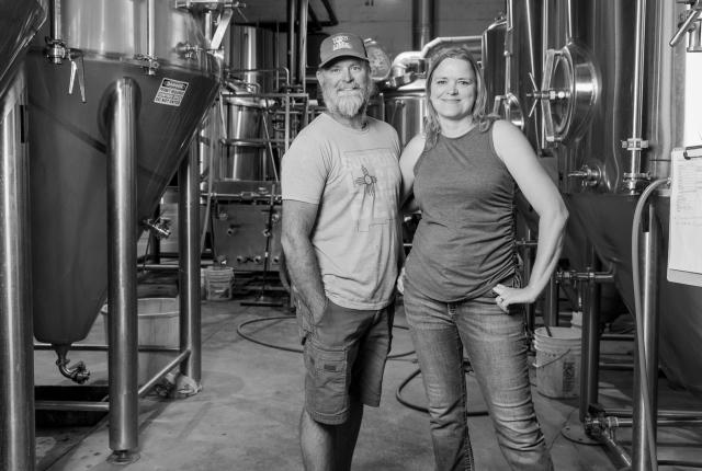 Teresa Dahl-Bredine and Dave Crosley of Little Toad Creek Brewery & Distillery