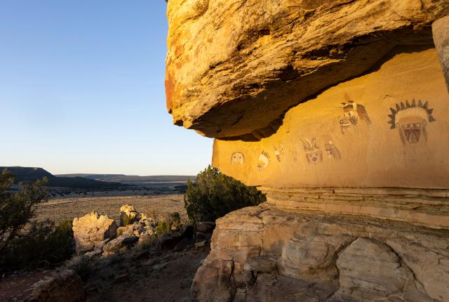 Zuni Pictographs at the Village of the Great Kivas