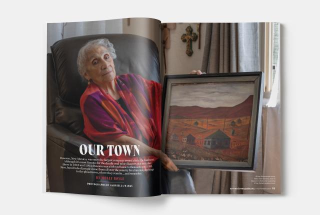 Magazine spread of "Our Town" by Molly Boyle.