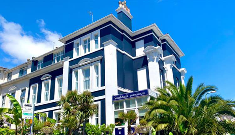 image shows the outside of the bed and breakfast