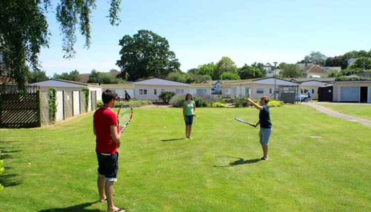 children playing at the holiday park