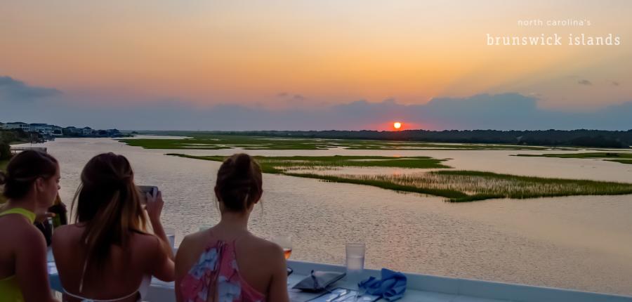 Sunset View from Jinks Creek in Ocean Isle Beach