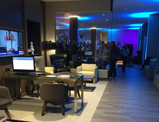 AC Hotel Business Center + Lounge Area