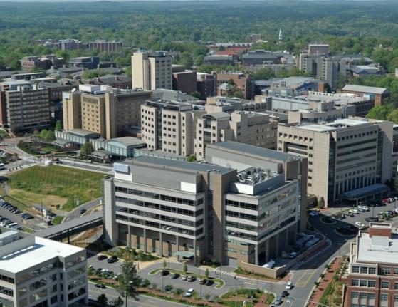 UNC Hospitals aerial view