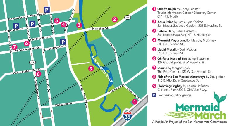 Mermaid March locations