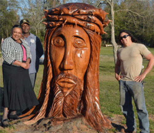 Gulfport Public Art: Marshall Jesus Sculpture