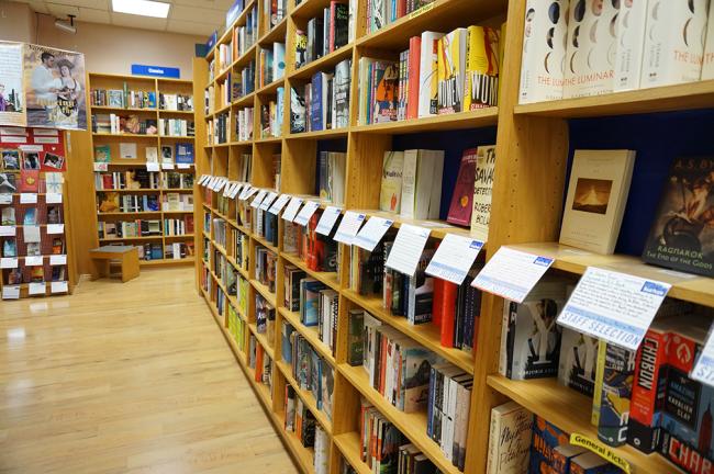 Books lining the shelves at BookPeople. Photo courtesy of BookPeople. 