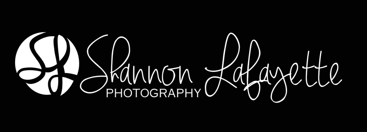 White text on a black background reads "Shannon Lafayette Photography"