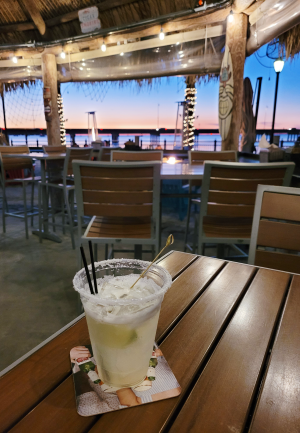 Sunset Drink at TT's Tiki Bar in Punta Gorda/Englewood Beach