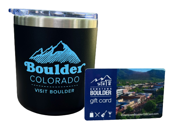 Boulder mug and gift card prize