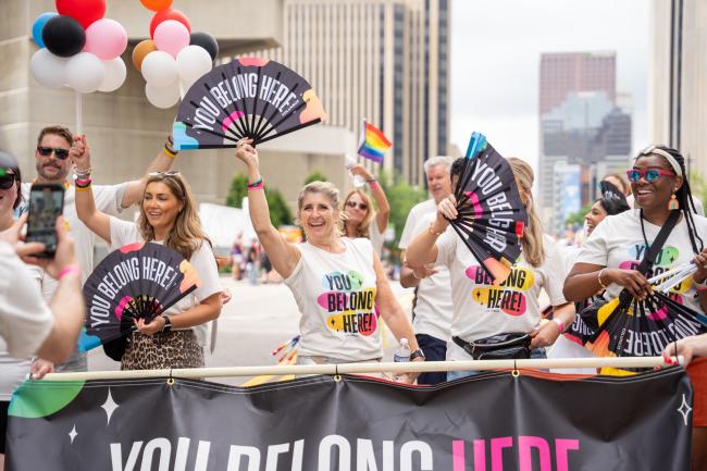 Experience Columbus staff celebrating Pride festival