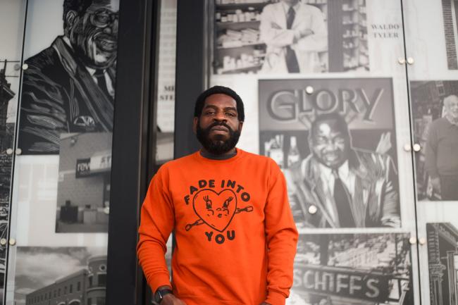 A photo of Columbus author and poet, Hanif Abdurraqib