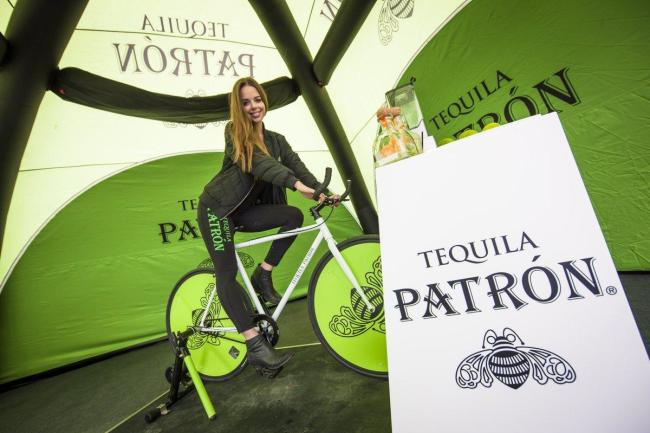 White Mountain Hotel & Resort - Tequila Tasting Event (Woman on Patron-themed Bike)
