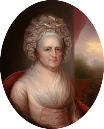 A portrait of Martha Washington