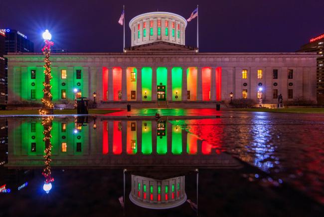 Ohio Statehouse during the Holidays